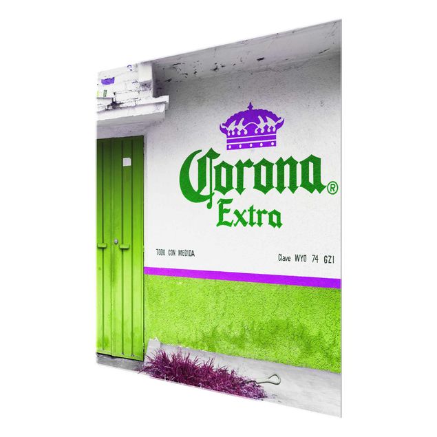 Wanddeko Esszimmer Corona Extra Grün
