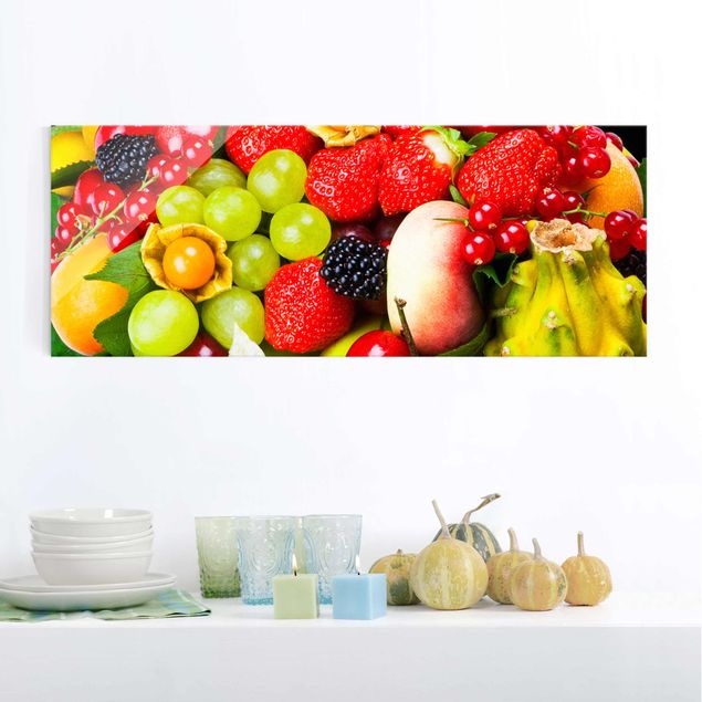 Wandbilder Floral Fruit Basket