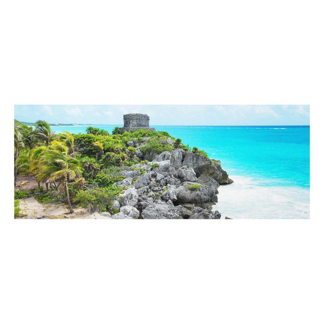 Wanddeko Flur Karibikküste Tulum Ruinen