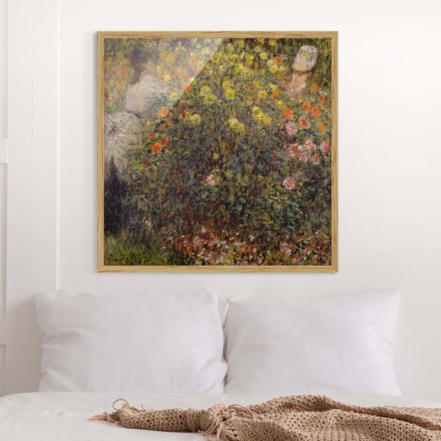 Wanddeko Wohnzimmer Claude Monet - Blumengarten