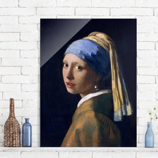 Wanddeko über Sofa Jan Vermeer van Delft - Das Mädchen mit dem Perlenohrgehänge