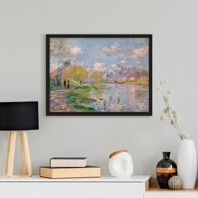 Bild mit Rahmen - Claude Monet - Seine - Querformat 3:4