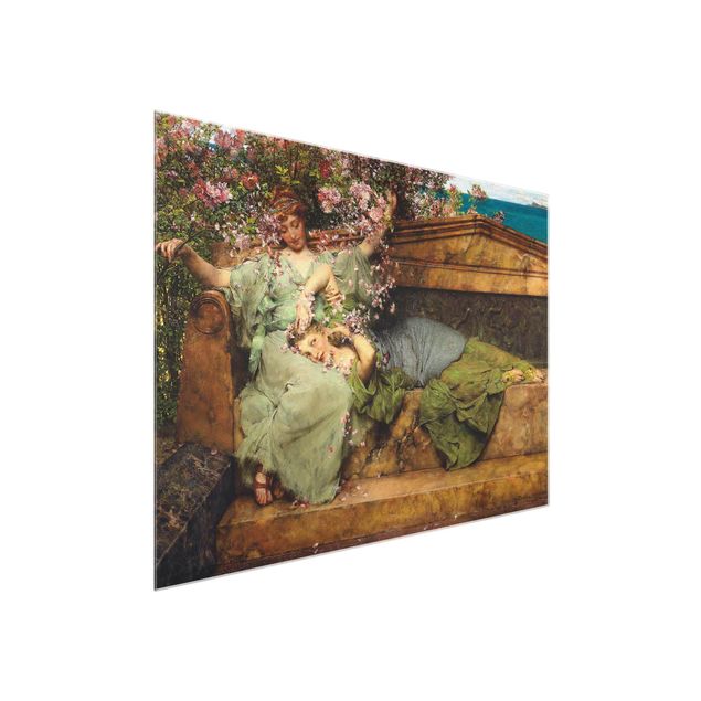Deko Blume Sir Lawrence Alma-Tadema - Im Rosengarten
