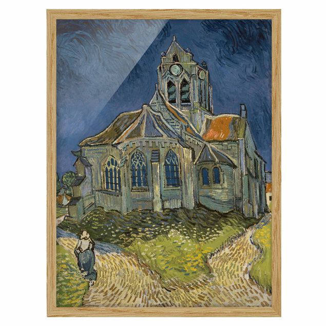 Deko Botanik Vincent van Gogh - Kirche Auvers-sur-Oise