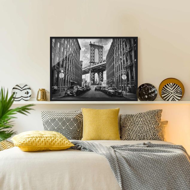 Wanddeko Schlafzimmer Manhattan Bridge in America