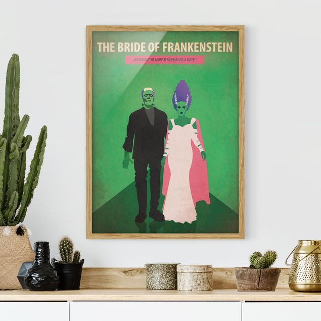 Wanddeko Wohnzimmer Filmposter The Bride of Frankenstein