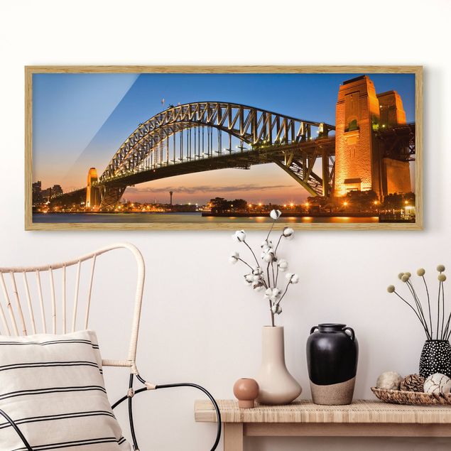 Wanddeko Wohnzimmer Harbour Brücke in Sydney