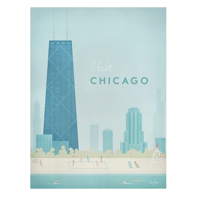 Wanddeko Flur Reiseposter - Chicago
