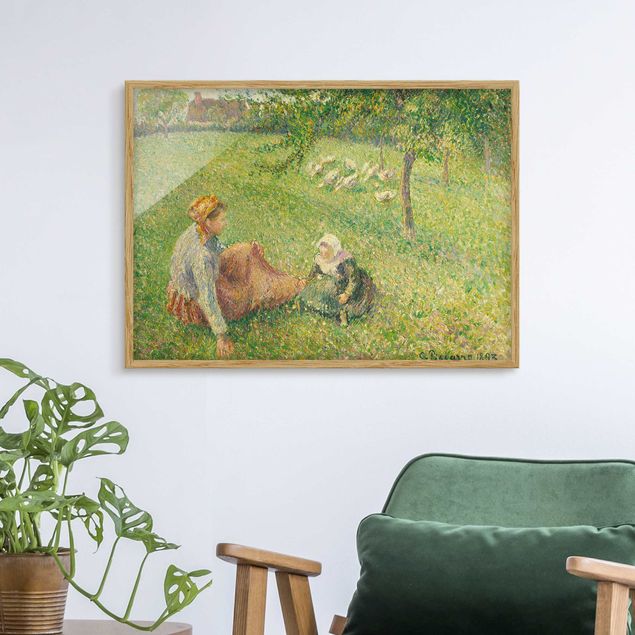 Wanddeko Wohnzimmer Camille Pissarro - Gänsehirtin