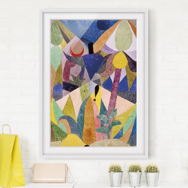 Wanddeko bunt Paul Klee - Mildtropische Landschaft