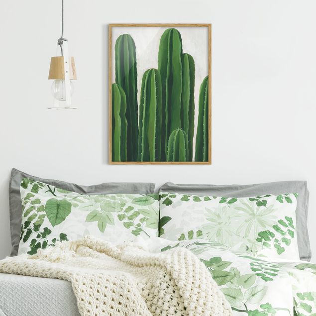 Wanddeko Schlafzimmer Lieblingspflanzen - Kaktus