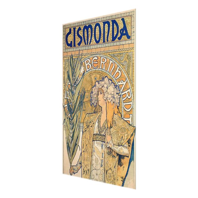 Wanddeko Esszimmer Alfons Mucha - Plakat für Theaterstück Gismonda