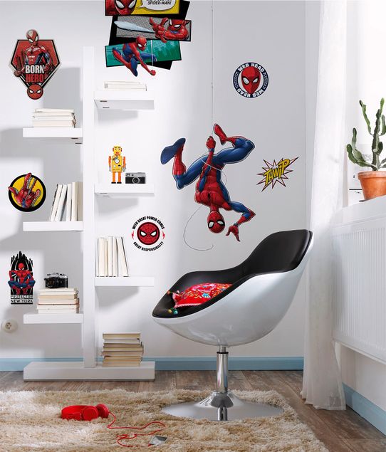 Wanddeko Büro Spider-Man Web Head