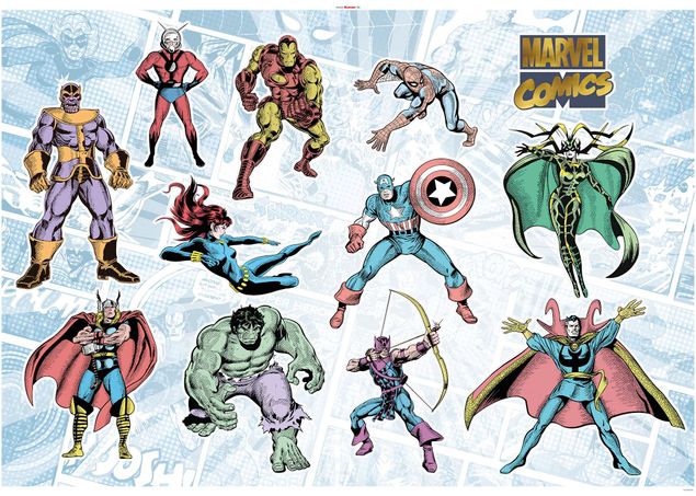 Babyzimmer Deko Marvel Comics Collection