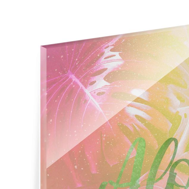 Wanddeko pink Rainbow - Aloha Paradise