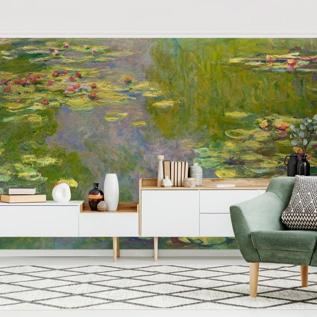 Tapete Rosen Claude Monet - Grüne Seerosen