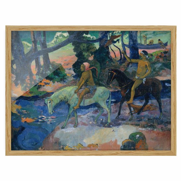 Wanddeko Wohnzimmer Paul Gauguin - Die Flucht