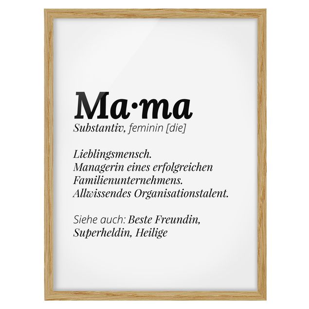 Wanddeko Esszimmer Die Definition von Mama