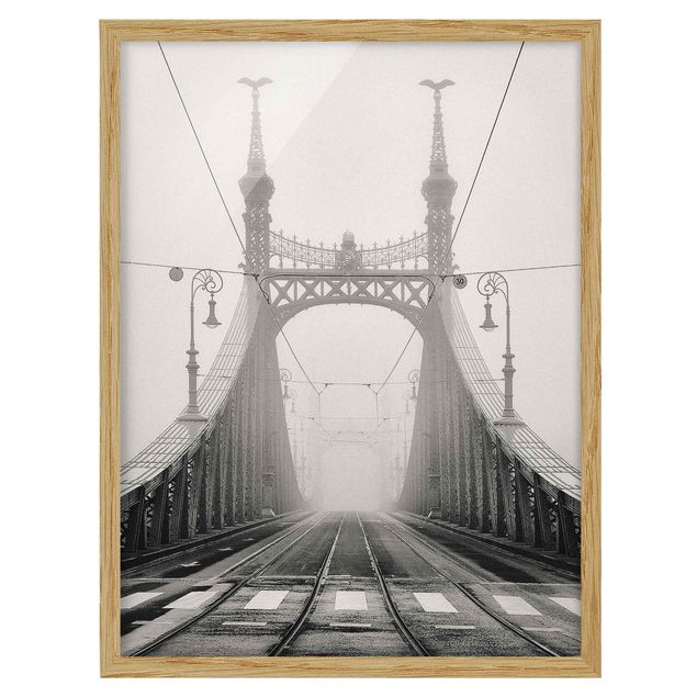 Wanddeko Flur Brücke in Budapest