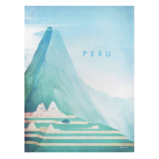 Wanddeko Büro Reiseposter - Peru