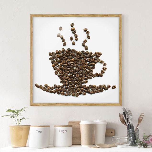 Küche Dekoration Coffee Beans Cup