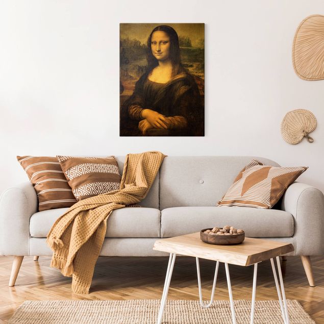 Wanddeko gold Leonardo da Vinci - Mona Lisa