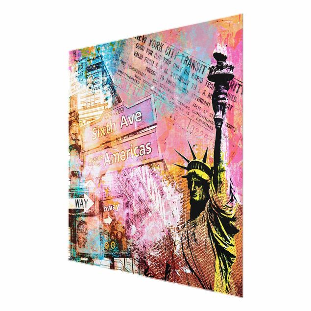 Wanddeko Flur Sixth Avenue New York Collage