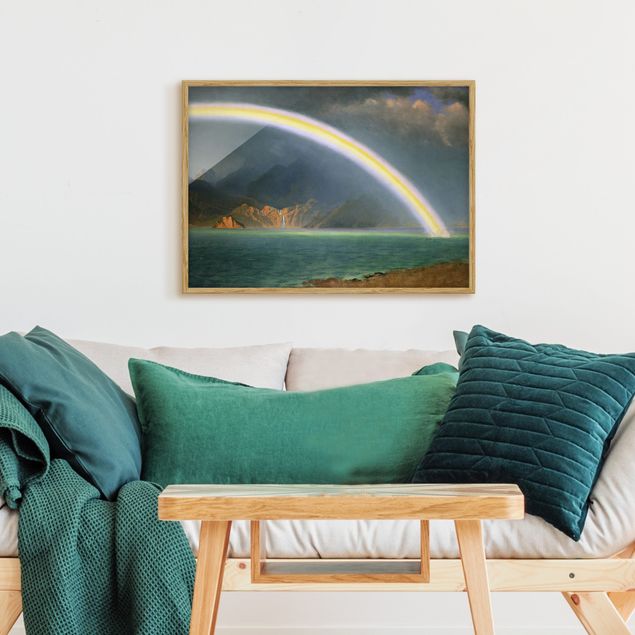 Wanddeko Flur Albert Bierstadt - Regenbogen über Jenny Lake