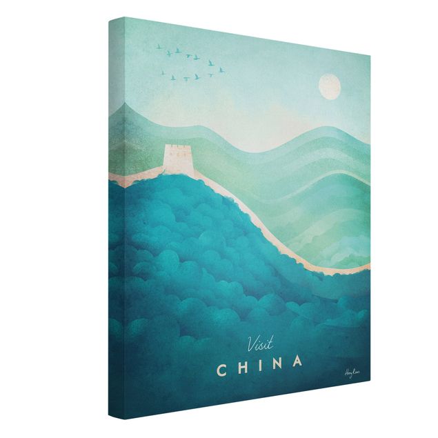 Wanddeko Schlafzimmer Reiseposter - China