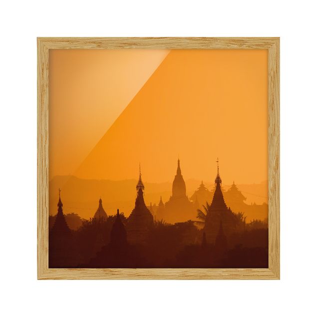 Wanddeko Esszimmer Tempelstadt in Myanmar