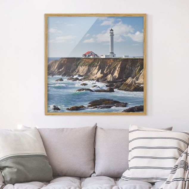 Wanddeko blau Point Arena Lighthouse Kalifornien