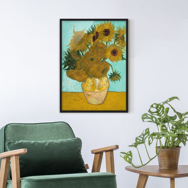 Impressionismus Bilder kaufen Vincent van Gogh - Vase mit Sonnenblumen