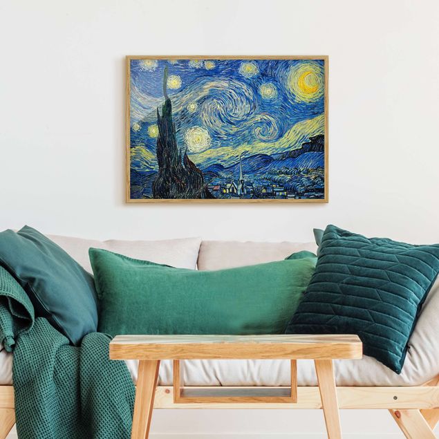 Wanddeko Wohnzimmer Vincent van Gogh - Sternennacht