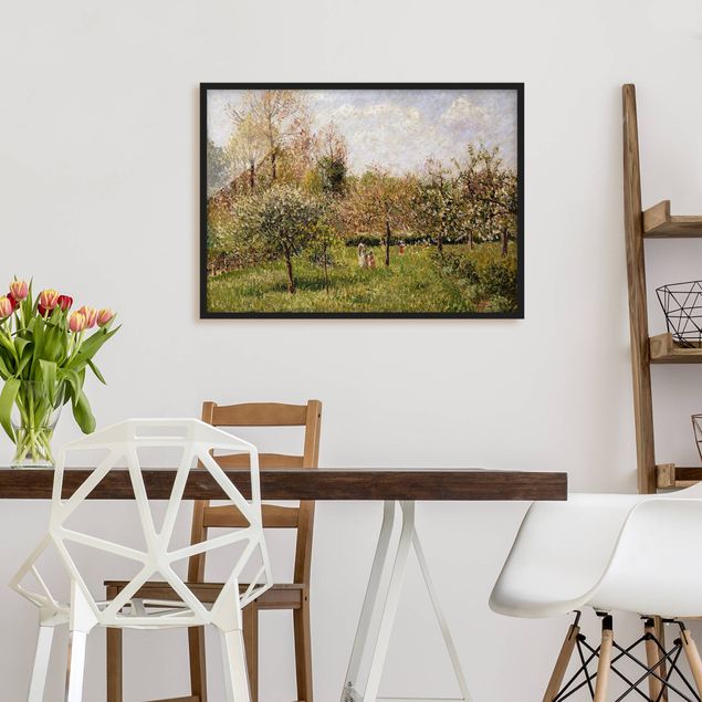 Wanddeko Wohnzimmer Camille Pissarro - Frühling in Eragny