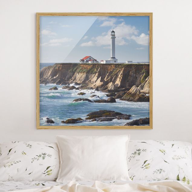 Strandbilder mit Rahmen Point Arena Lighthouse Kalifornien