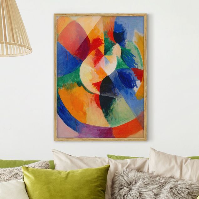 Wanddeko Wohnzimmer Robert Delaunay - Kreisformen, Sonne
