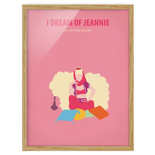 Wanddeko Esszimmer Filmposter I dream of Jeannie