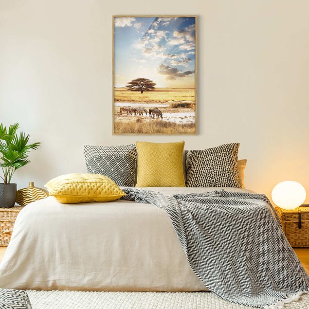 Wanddeko Schlafzimmer Das Leben der Zebras