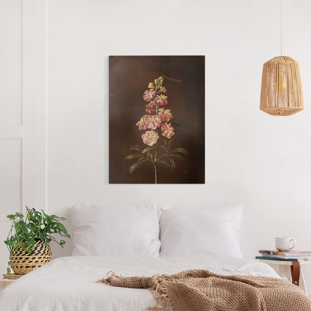 Wanddeko Schlafzimmer Barbara Regina Dietzsch - Eine rosa Garten-Levkkoje