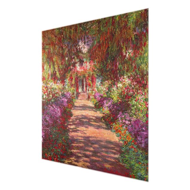 Wanddeko Büro Claude Monet - Weg in Monets Garten in Giverny