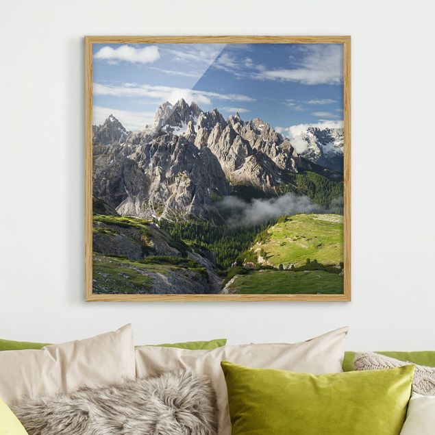 Wanddeko Schlafzimmer Italienische Alpen