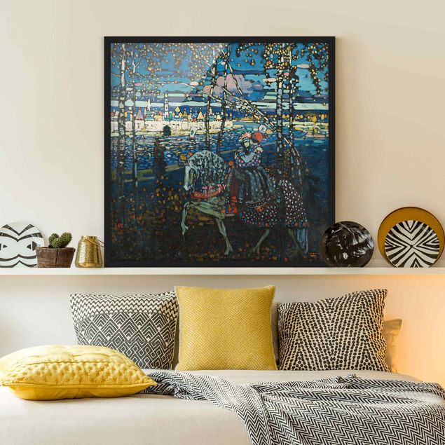 Wanddeko Wohnzimmer Wassily Kandinsky - Reitendes Paar