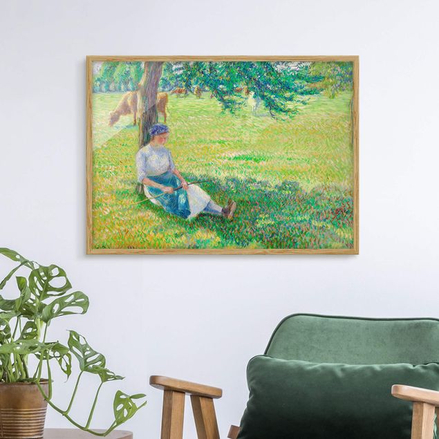 Wanddeko Wohnzimmer Camille Pissarro - Kuhhirtin