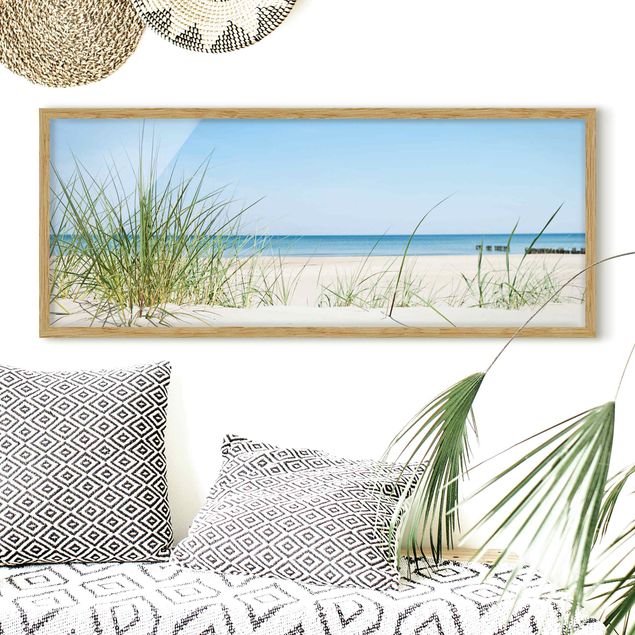 Strandbilder mit Rahmen Ostseeküste