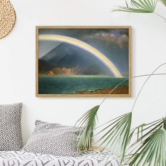 Wanddeko Wohnzimmer Albert Bierstadt - Regenbogen über Jenny Lake
