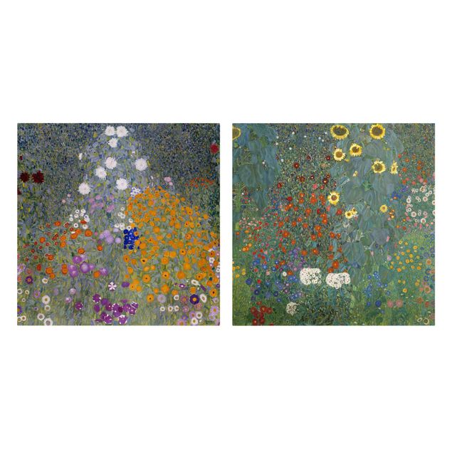 Deko Blume Gustav Klimt - Im grünen Garten