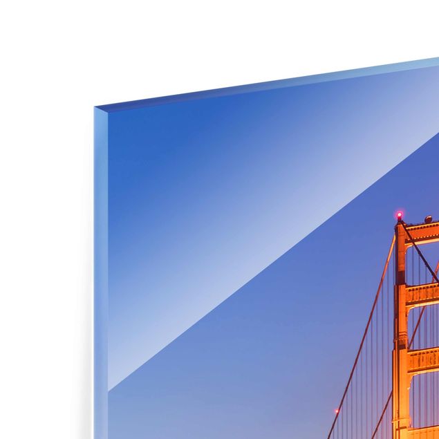 Wanddeko Treppenhaus Golden Gate Bridge am Abend