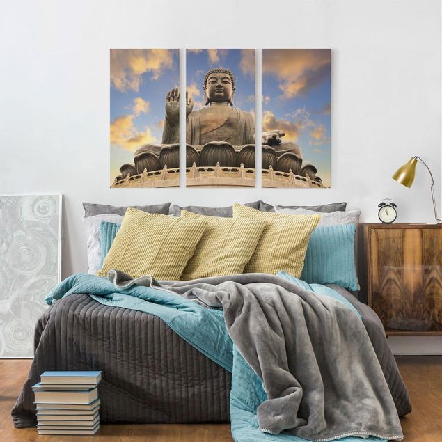 Wanddeko Wohnzimmer Großer Buddha