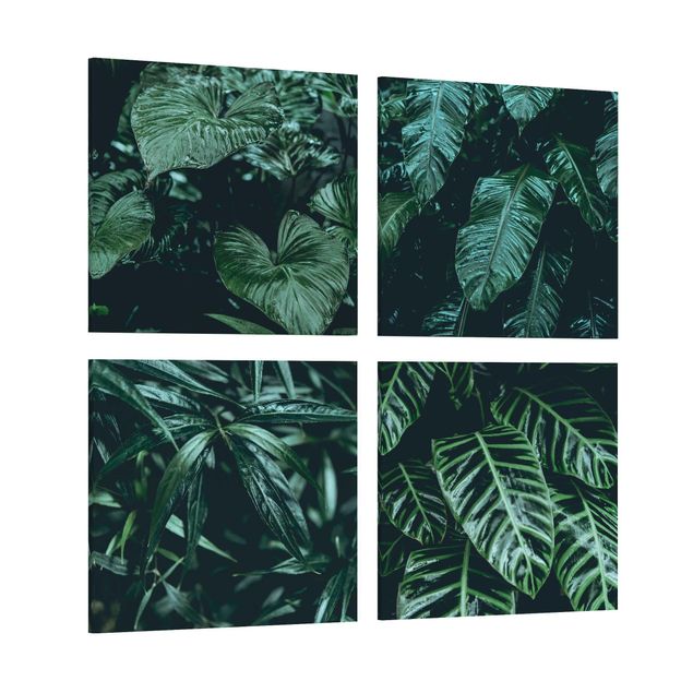 Wanddeko Flur Tropische Pflanzen
