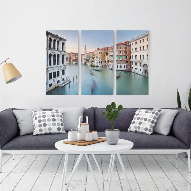 Wanddeko Wohnzimmer Canale Grande Blick von der Rialtobrücke Venedig